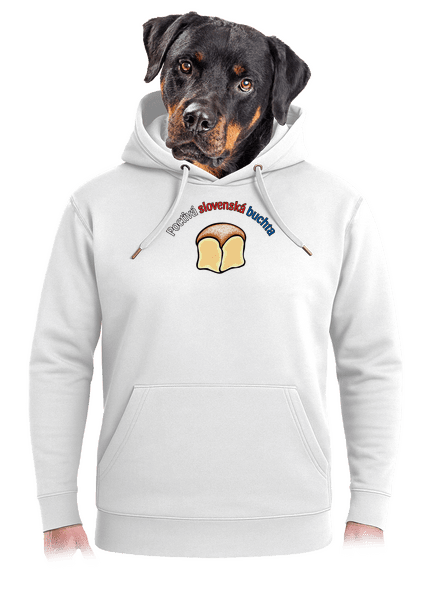 Poctivá buchta a klobása unisex mikina premium Snowwhite