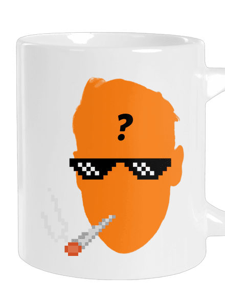 Thug life veľký hrnček White