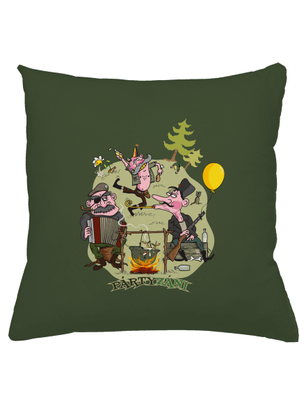 Pártyzáni vankúš Olive Green