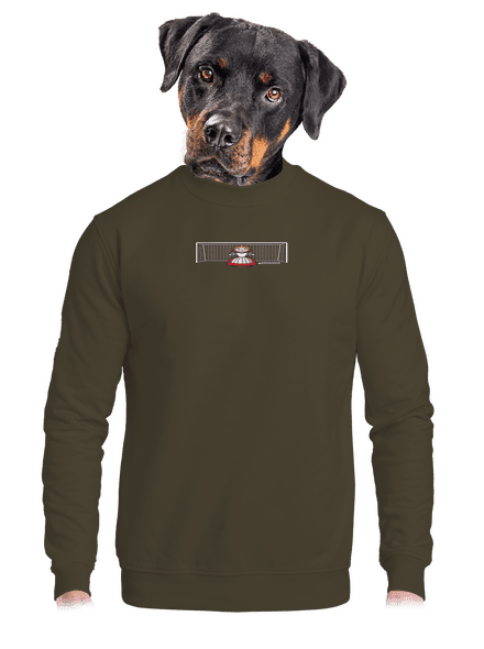 Gólmanka unisex mikina bez kapucne Urban Khaki