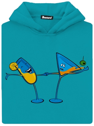 Drinky detská mikina klokanka Hawaiian Blue