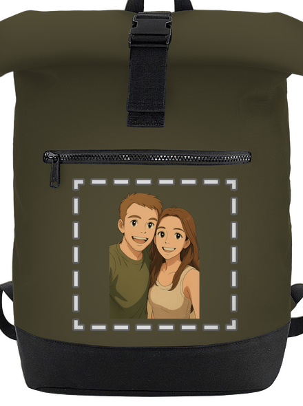 Ghibli efekt z vlastnej fotky batoh Military Green