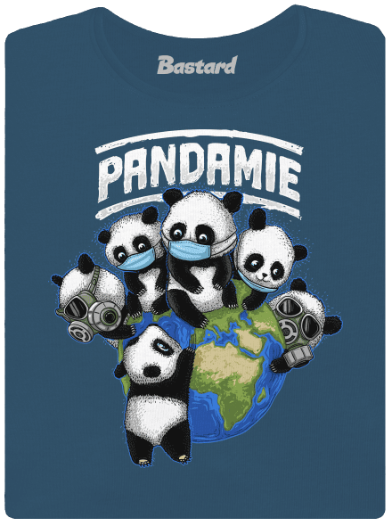 Pandamie dámske tričko prémium Petrol Blue