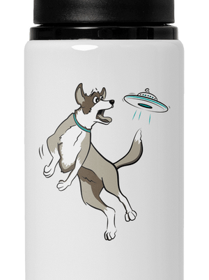 Lietajúci tanier flaša na vodu White