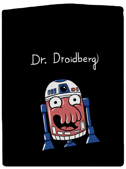 Dr. Droidberg dámska mikina na zips Black