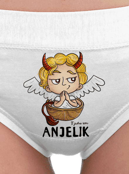 Anjelik dámske nohavičky White