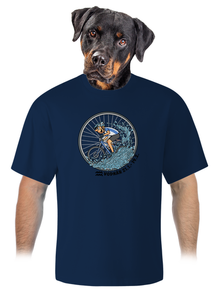 Cyklistický horoskop: Vodnár unisex tričko oversized Midnight Blue