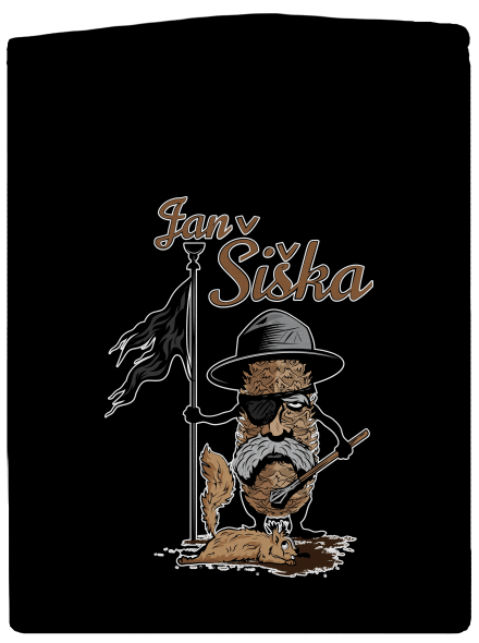 Jan Šiška dámska mikina na zips Black