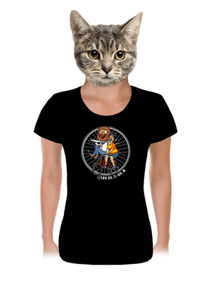 Cyklistický horoskop: Lev dámske tričko Black