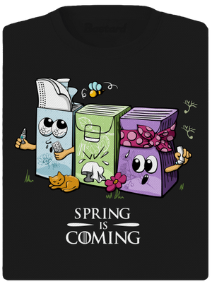 Spring is coming dámske športové tričko Black