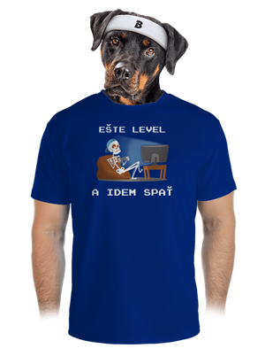 Ešte level pánske športové tričko Royal Blue Mal