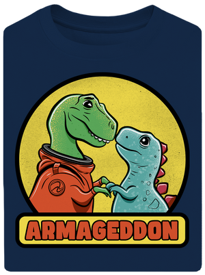 Armageddon unisex tričko oversized Midnight Blue