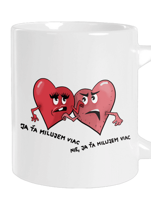 Srdiečka veľký hrnček White