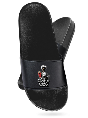 Odstup vegane šľapky Black Black