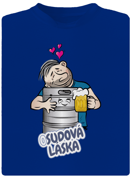 Osudová láska pánske športové tričko Royal Blue Mal