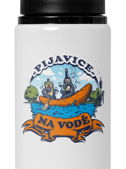Pijavice na vode flaša na vodu White
