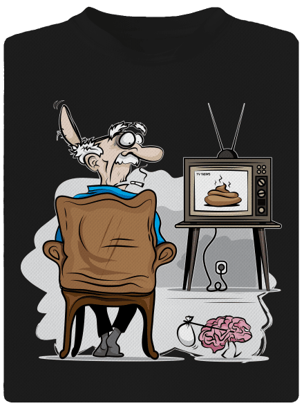 TV News detské športové tričko Black
