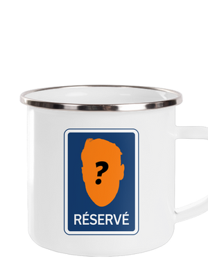 Značka réservé plecháčik White