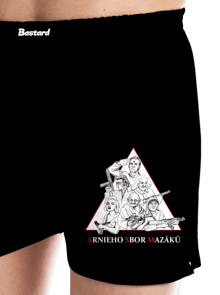 Arnieho sbor mazáků pánske trenky Black