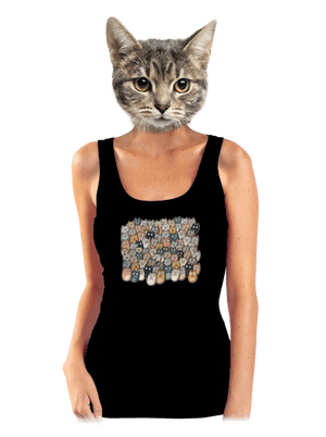 Nájdi čerta dámske tielko klasické Black