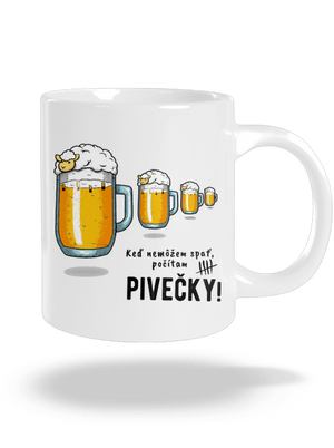 Pivečka veľký hrnček White