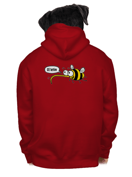 Chcem už len teba pánska mikina na zips Red