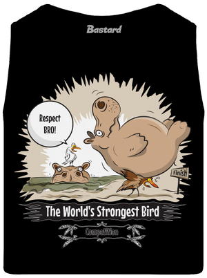 Strongest bird pánske tielko Black