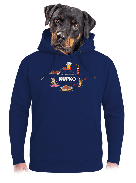 Slovenské kupko unisex mikina premium Navy