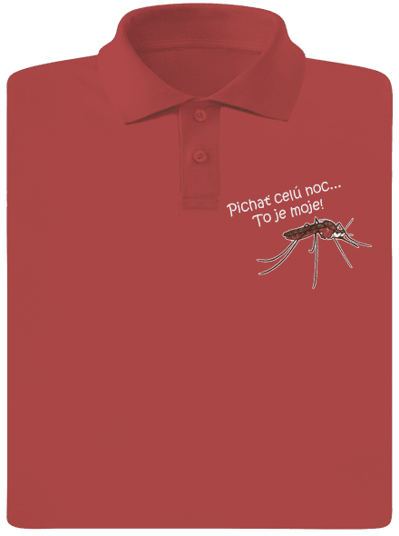 Komár s výdržou pánska polokošeľa Burgundy