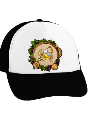 Vínny horoskop: Škorpión šiltovka truckerka Black cap