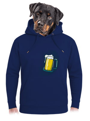 V bruchu unisex mikina premium Navy