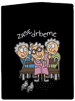 Zase drbeme dámska mikina na zips Black