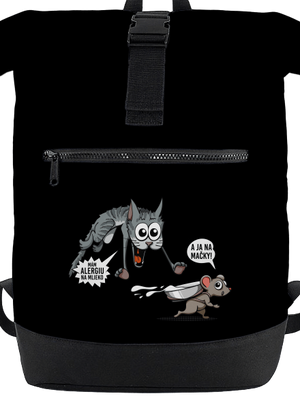 Alergická mačka a myš batoh Black