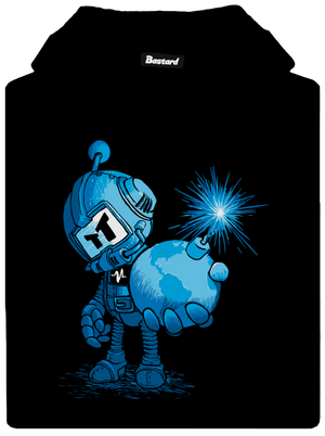 Časovaná bomba dámska mikina klokanka Black