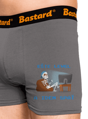 Ešte level boxerky Gray Melange