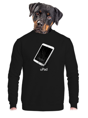 unisex mikina bez kapucne