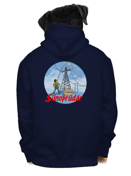 Silnoprúdár pánska mikina na zips Navy