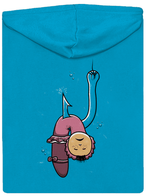 Dáda na rybách dámska mikina na zips Blue Atol