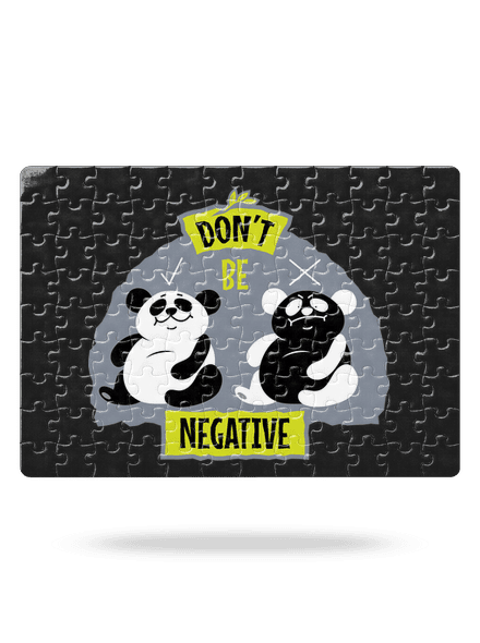 Don't be negative puzzle White