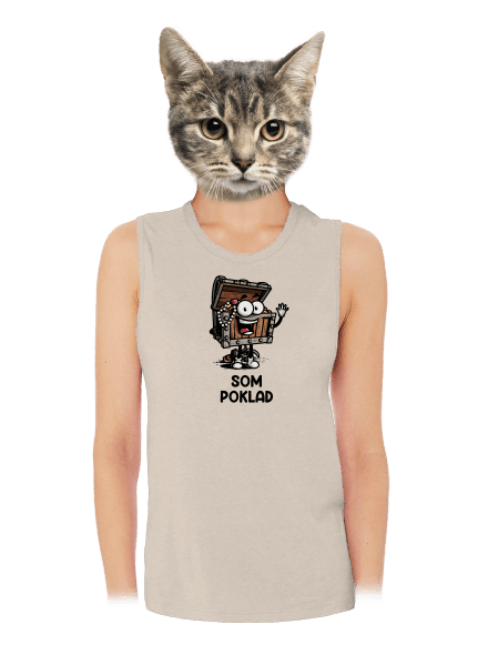 Som poklad dámske tielko voľné Heather Peach