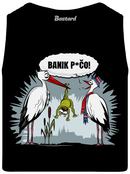 Banik p*čo! pánske tielko Black