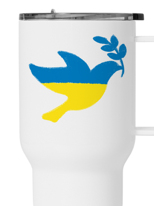 Ukrajina - Holubica obrys termohrnček White