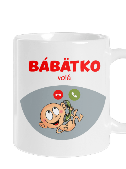 Bábätko volá klasický hrnček White