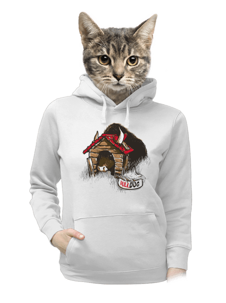 Bulldog dámska mikina klokanka White