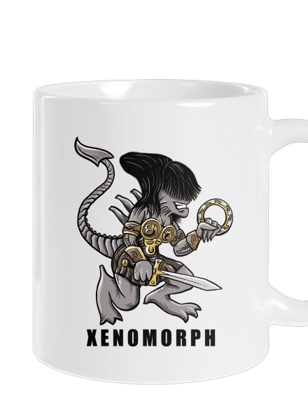 Xenomorph klasický hrnček White