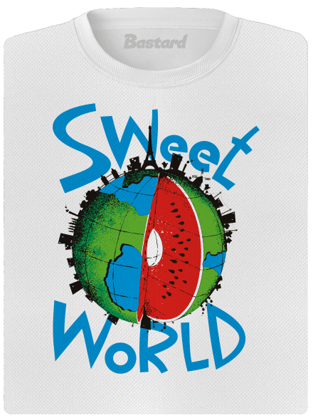 Sweet World dámske športové tričko White