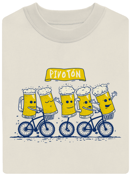 Pivotón unisex mikina bez kapucne Off White