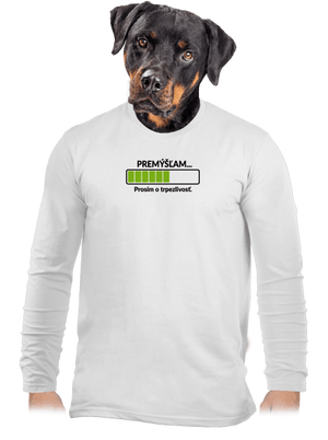 Premýšľam pánske dlhý rukáv White