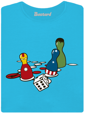 Superhrdina nehnevaj sa dámske tričko s lemom Blue Atol