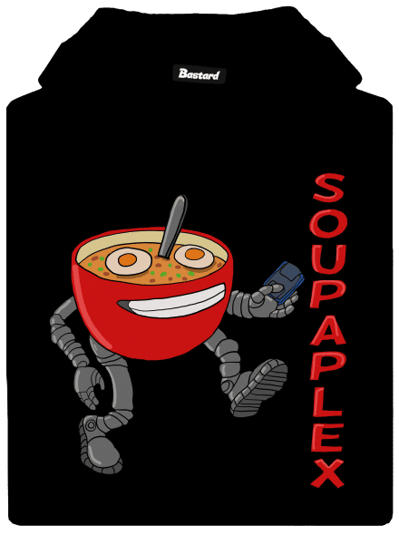 Soupaplex pánska mikina klokanka Black